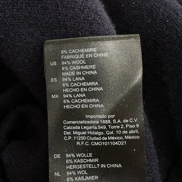 Sandro Cashmere Wool Stripe Midi Knit Sweater Bryone Dress Preppy Paris Academia - Picture 10 of 14